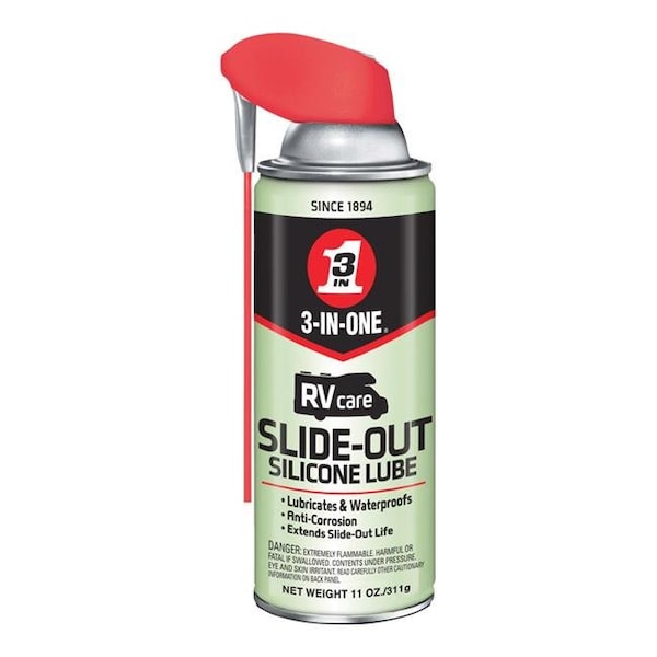 3-in-One 8938110 11 oz RV Care Slide Out Silicone Lubricant Can